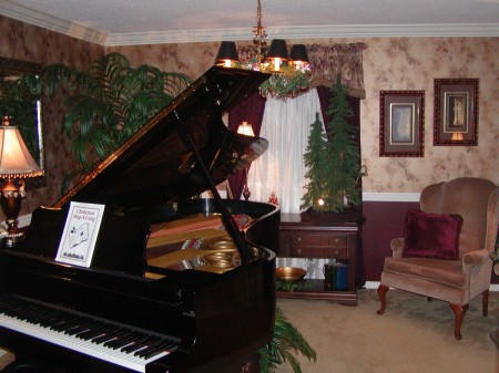 The Music Room at Christmas