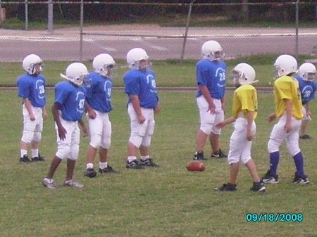 ethan playing football