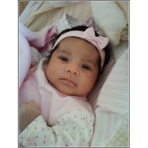 Jaclynn 1 month old