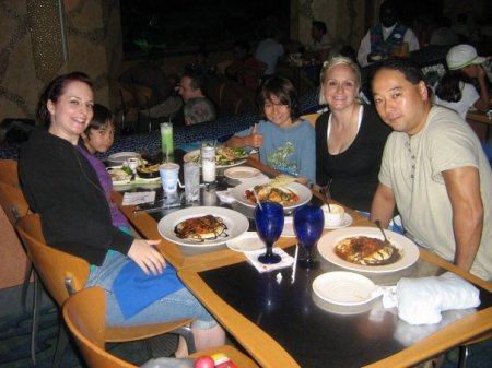 the family at disneyworld orlando 2008