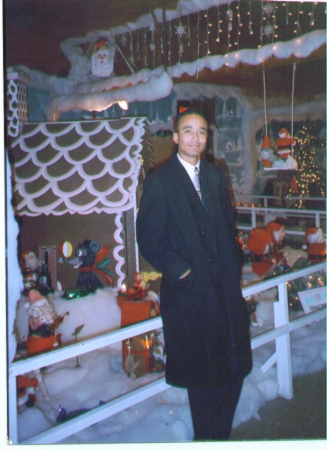 Robert at Coleman's Nursery Christmas 1997