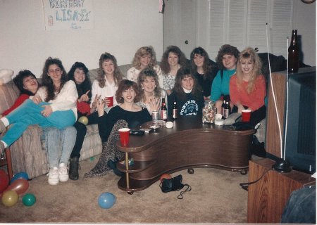 Group Shot for Lisa's 21st Bday 2/18/1990