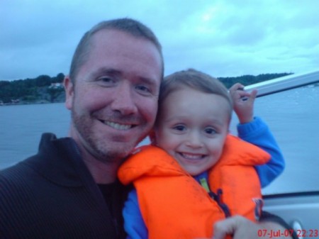 My son Owen and I in Norway - Summer 2007