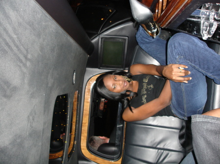 Me in The Limo in Vegas