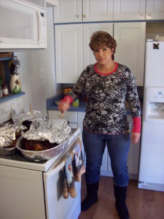 Cooking Thanksgiving Dinner at Mom's