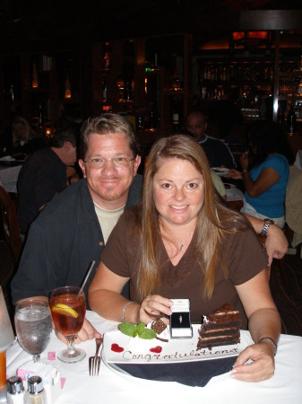 Lori & I celebrating our 24th. wedding anniversary