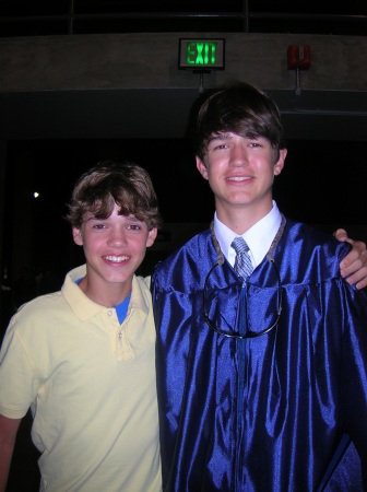 My Freshman Austin and Senior Jordan