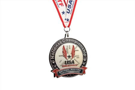 USA Masters Track & Field National Championships Silver Medal