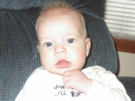 MY VERY HANDSOME GRANDSON CALVIN BORN FEB 11 2007 TO LISA AND KYLE