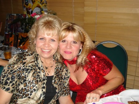 My mom and i at my 40th B-day