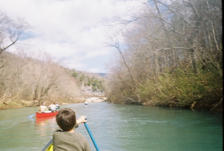 Canoeing with Grandson Adam