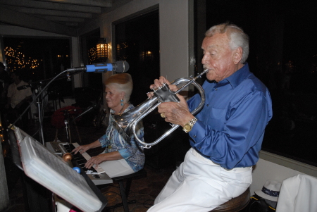 Mom and Dad performing at the reunion