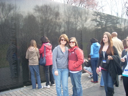 Meg and I at the Vietnam Memorial April 2007
