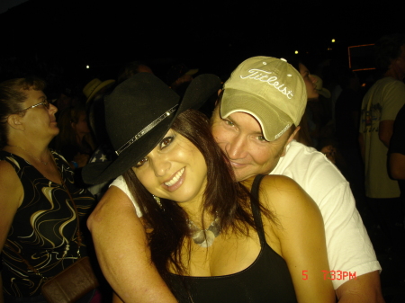 Ron and I at the Hank Williams Jr. Concert