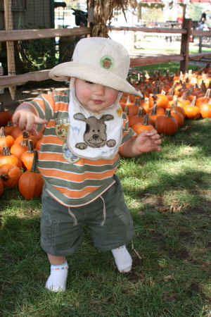 Jonas at the Pumpkin Patch