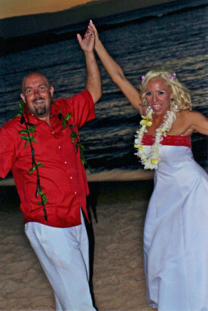 My son Shayne and new wife, Amanda. Maui 2010