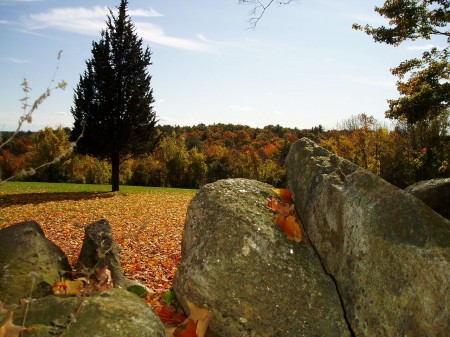 Fall hills in New Hampshire