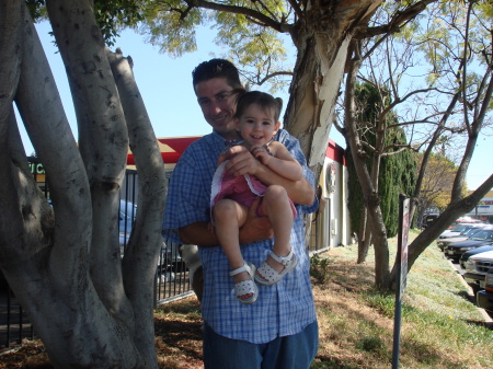 Son Tim with niece Morgan
