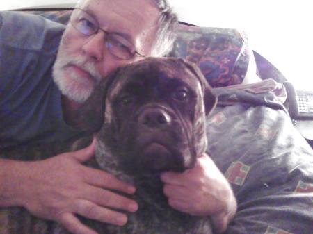 Layla the Bull Mastiff and me....