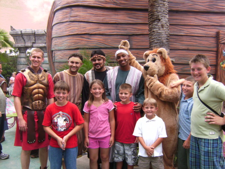 all the kids at the Holy Land Experience in Fl