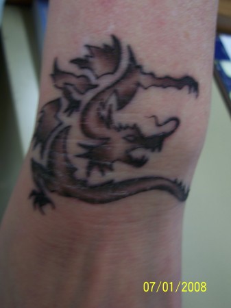 My dragon tattoo on left wrist