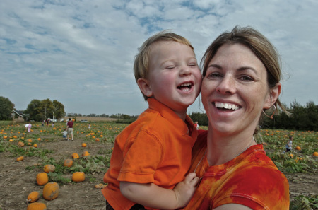 Ford and Janet at the pumpkin patch.