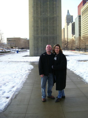 My better half and me at Millennium Park