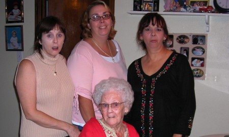 Grandmother with her granddaughters