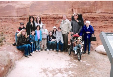 Some of the family in Moab, Utah.