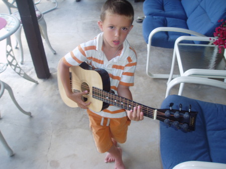 He got a guitar for his birthday