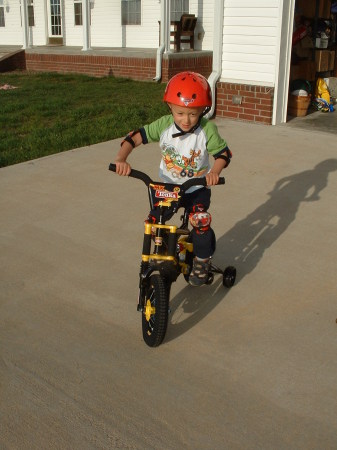 Ethan's first bike ride!