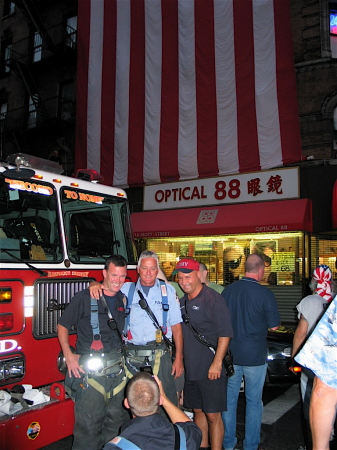 Firefighters and the Flag