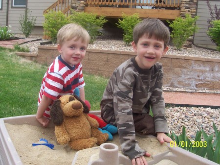 Brendon ( 3) and Christopher ( 5)