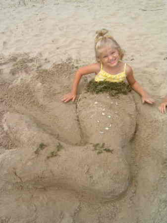 Kiley at the beach