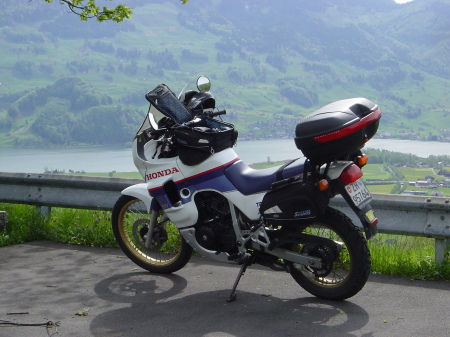 My Honda TransAlp in Switzerland