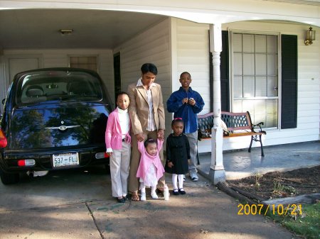 Mosalyn and Her Kids before Church