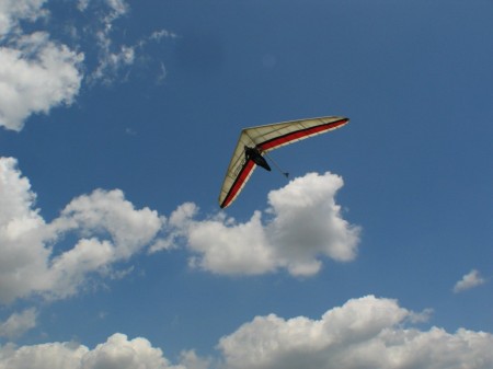 Me flying my hang glider
