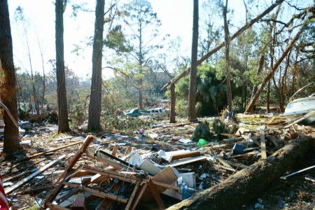 My home after hurricane Katrina