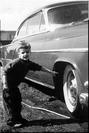 Washing The Red '53 Olds 98 - Edina - 1957