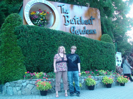 TJ and I at Butchart Gardens