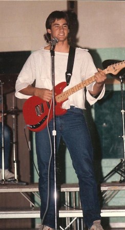 Tim Hofmann at the Talent Show