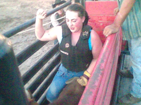 Daughter Nicole bullriding