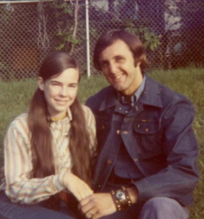 1972, with my future bride!