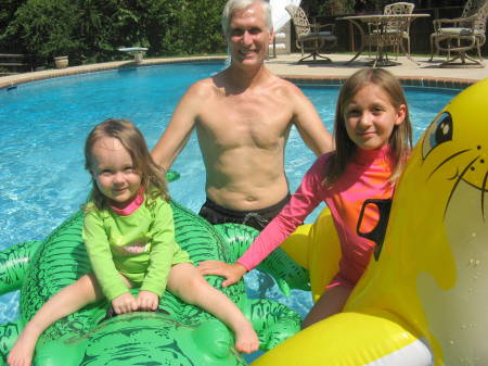 Papa with Skyler and Riley
