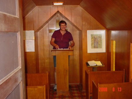 Me in a tiny little chapel