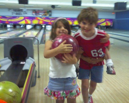 MARIA AND CHRISTO BOWLING ON A SUNDAY