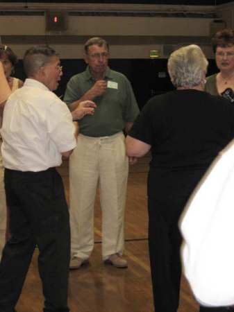 Phil Hanasaki, Jerry Baker, ?, Carolyn Gallant