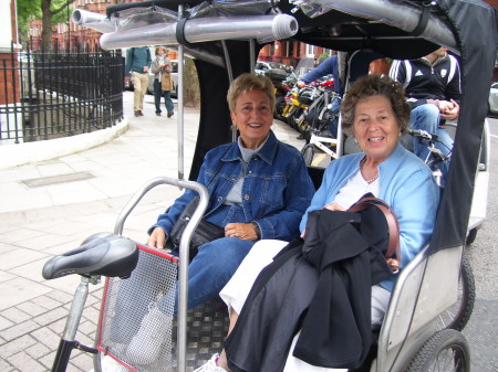 Doris & I going to Chelsea Flower show