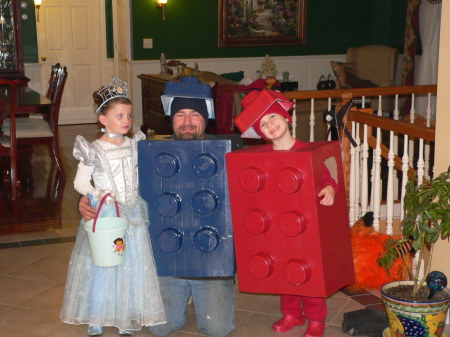 Me & the kids on Halloween.