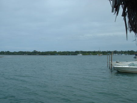 Looking out over harbor at Bocas